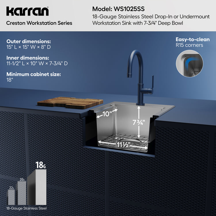 WS1025SS Dimensions