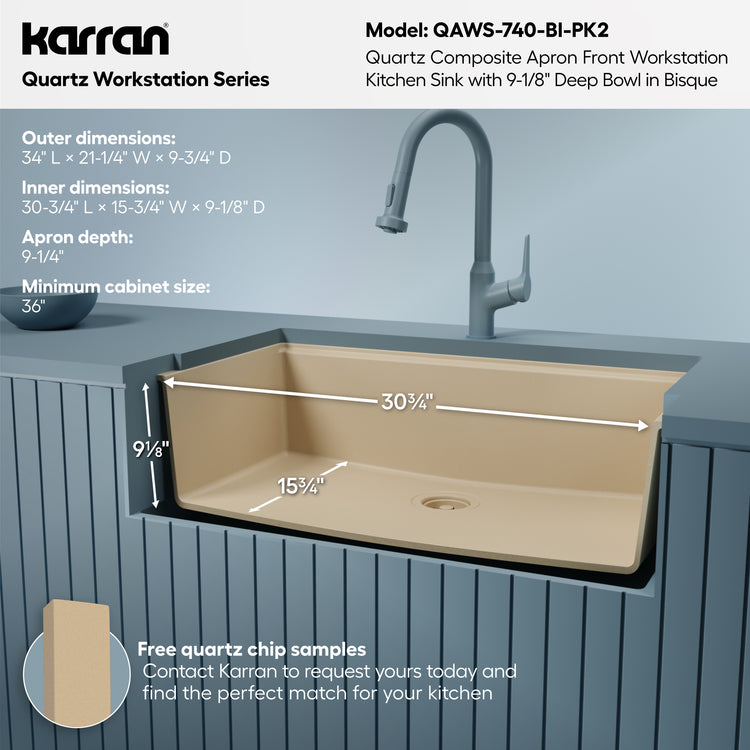 QAWS-740-BI-PK2 Dimensions