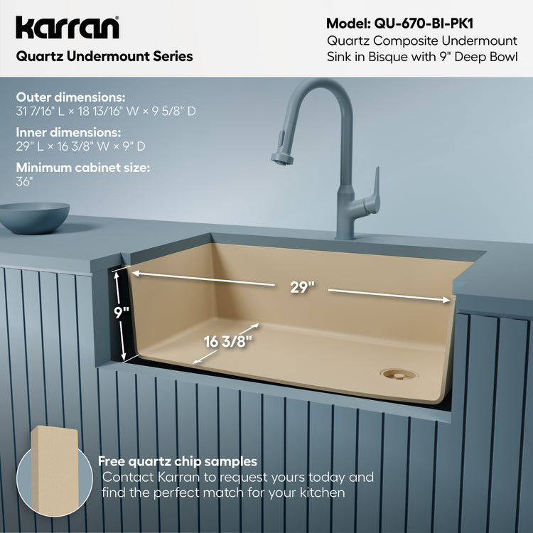 QU-670-BI-PK1 Dimensions