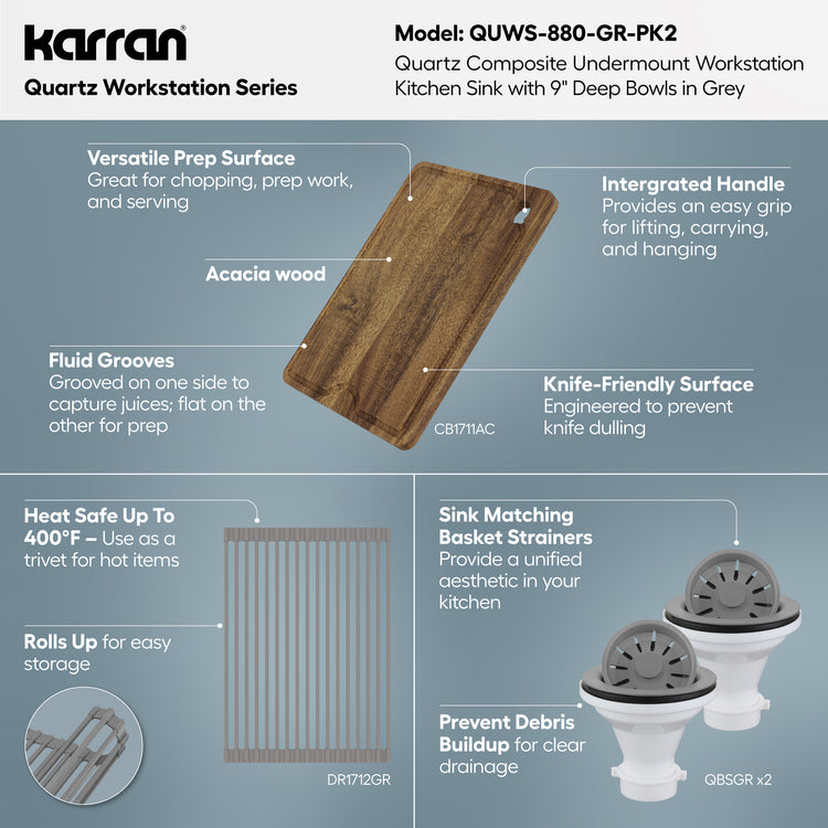 QUWS-880-GR-PK2 Miscellaneous