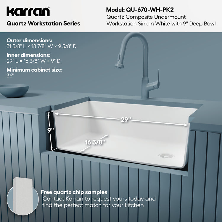 QU-670-WH-PK2 Miscellaneous