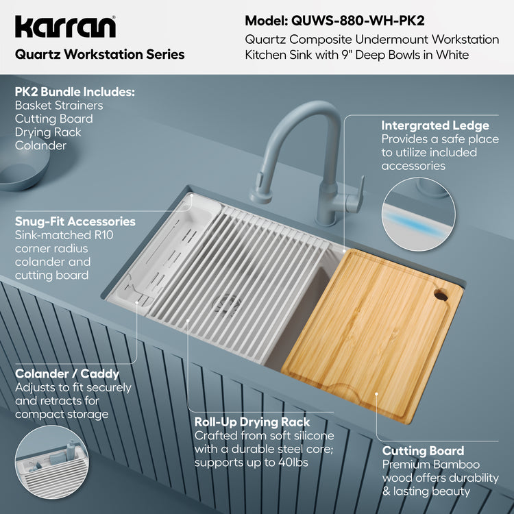 QUWS-880-WH-PK2 Miscellaneous