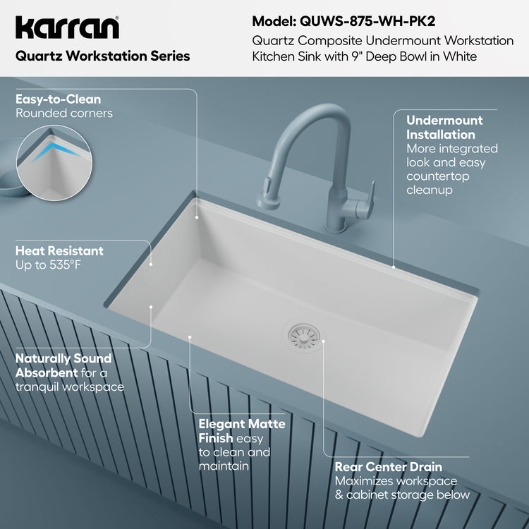 QUWS-875-WH-PK2 Miscellaneous