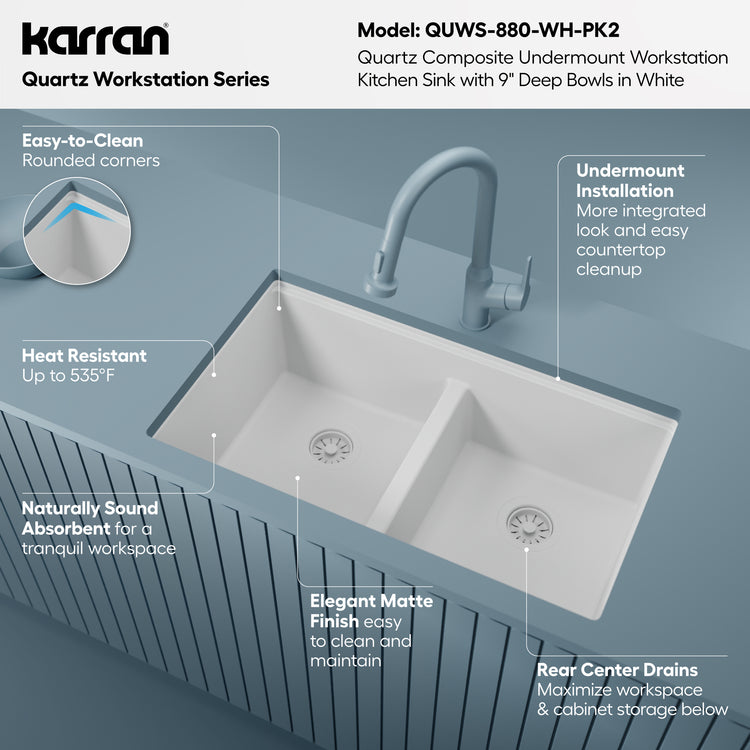 QUWS-880-WH-PK2 Miscellaneous