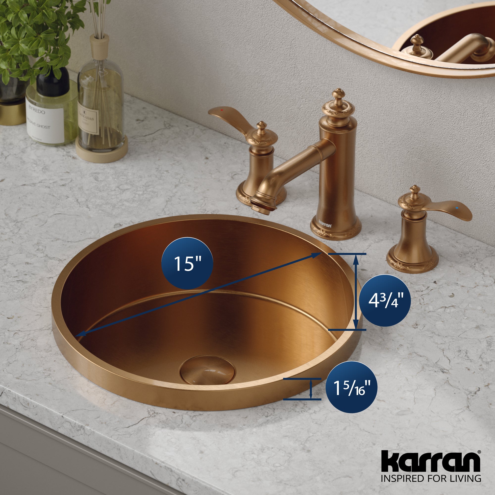 Karran Cinox Stainless Steel Round Drop In Sink | Karran