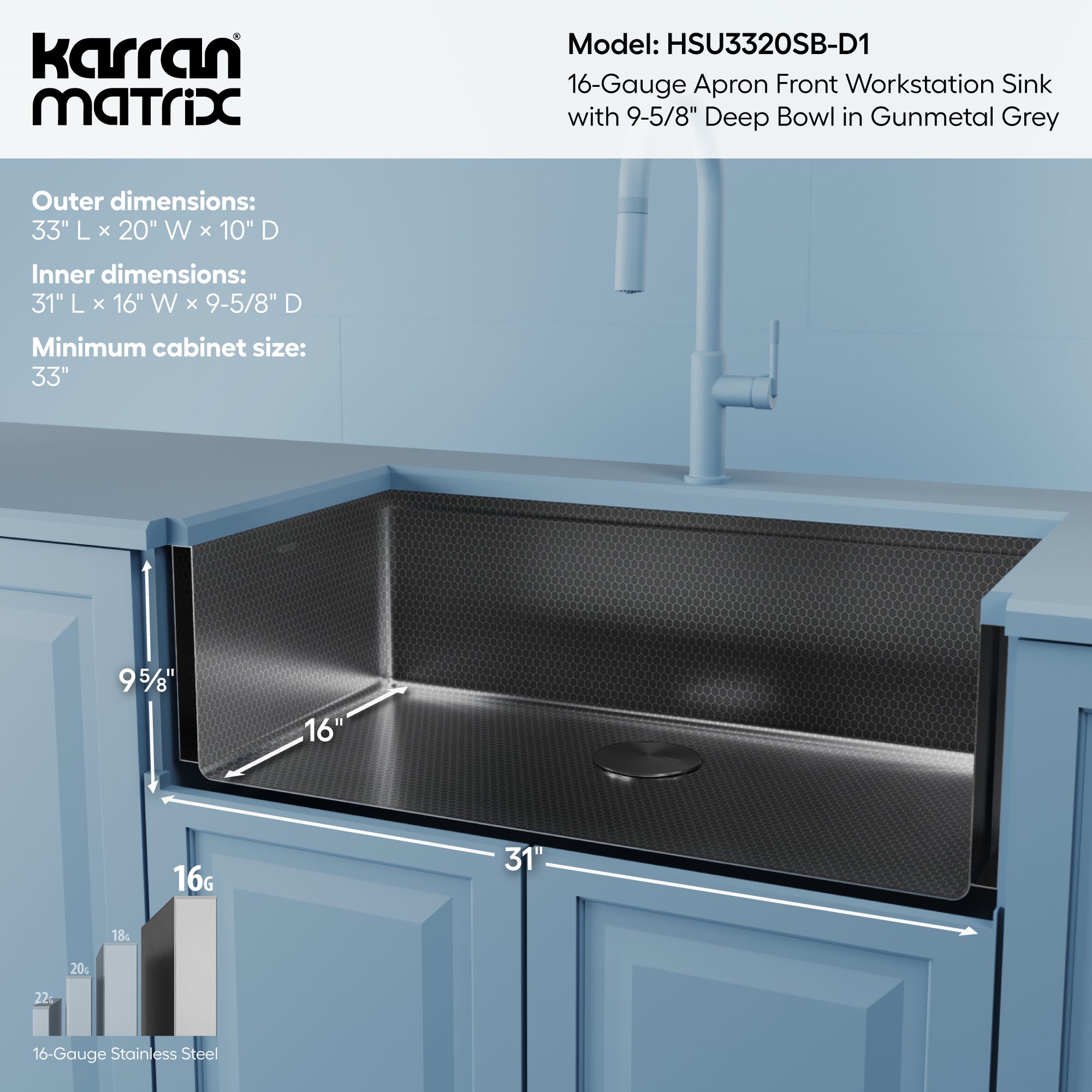 HSU3320SB-D1 | Karran
