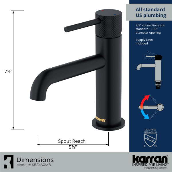KBF460MB Dimensions