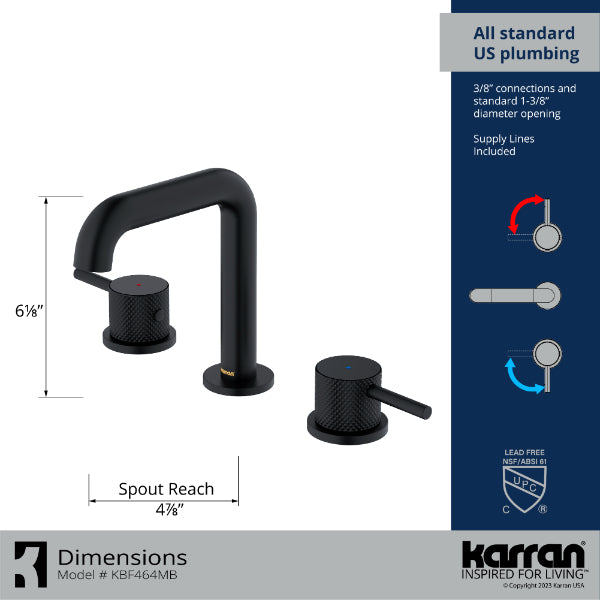KBF464MB Dimensions