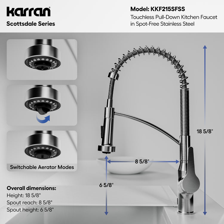 KKF215SFSS Dimensions