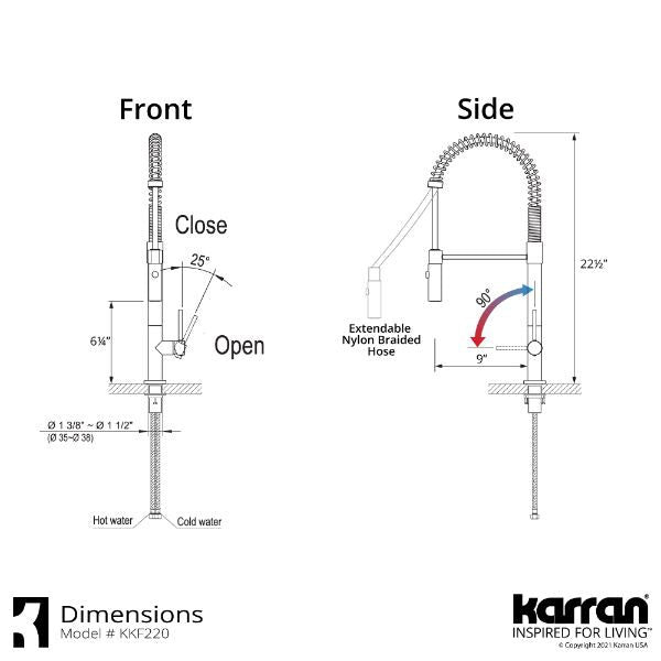 KKF220C Dimensions