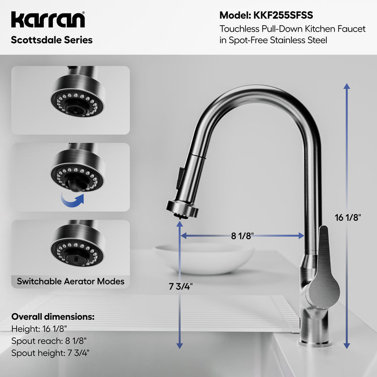 KKF255SFSS Dimensions