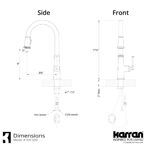 KKF330GG Dimensions