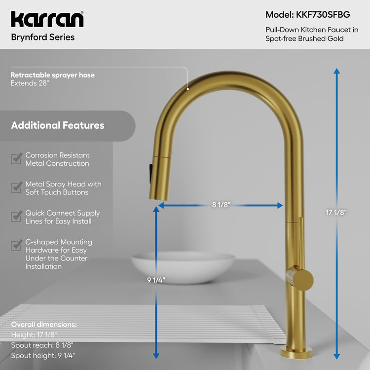 KKF730SFBG Dimensions