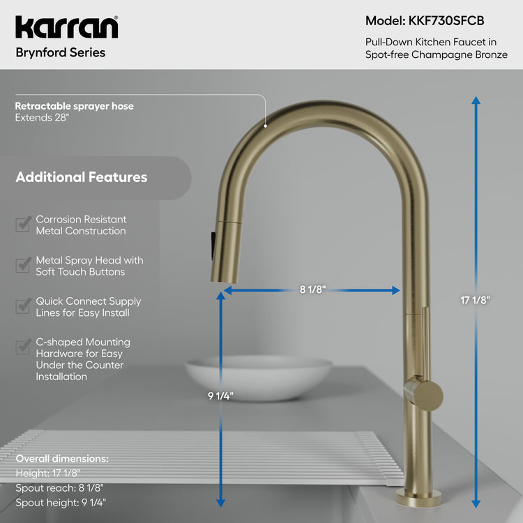 KKF730SFCB Dimensions