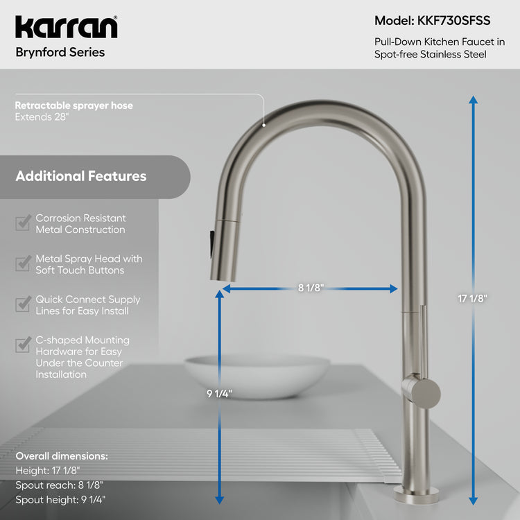 KKF730SFSS Dimensions