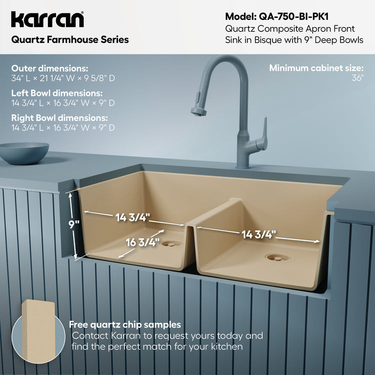 QA-750-BI-PK1 Dimensions