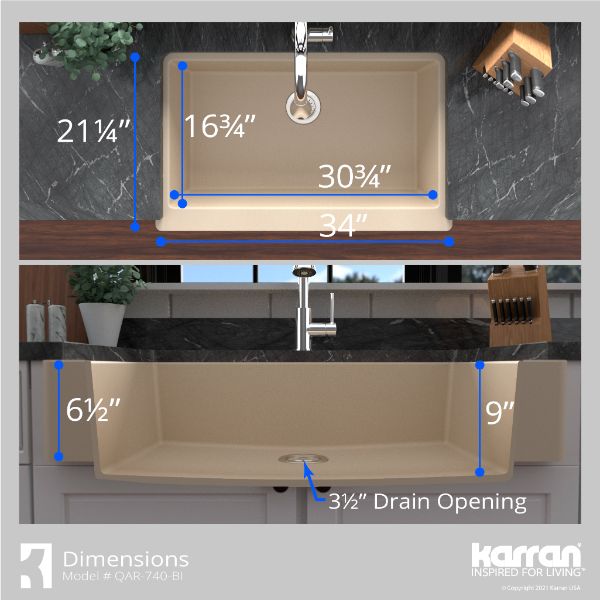 QAR-740-BI-PK1 Dimensions