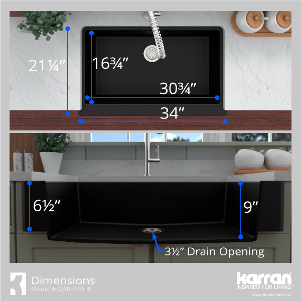QAR-740-BL Dimensions