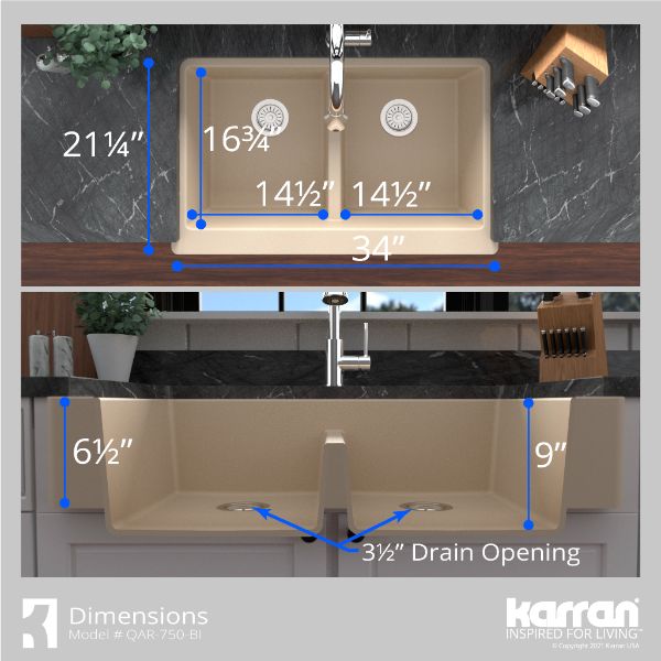 QAR-750-BI-PK1 Dimensions