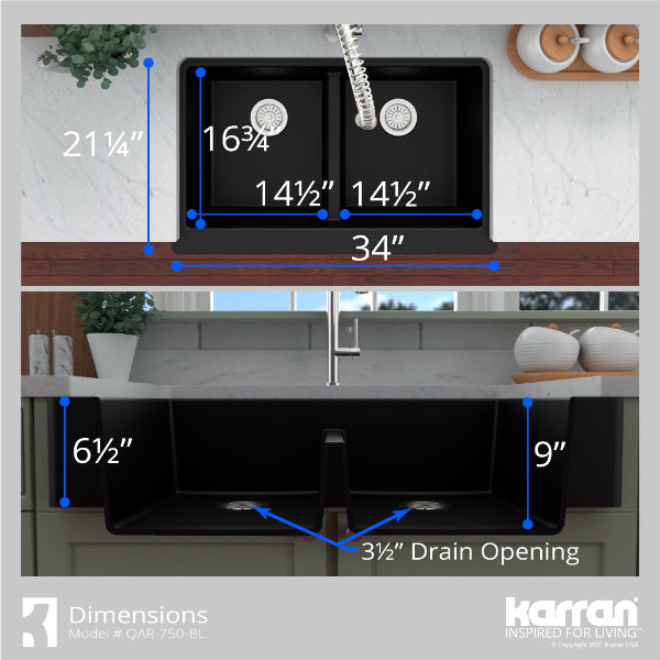 QAR-750-BL Dimensions