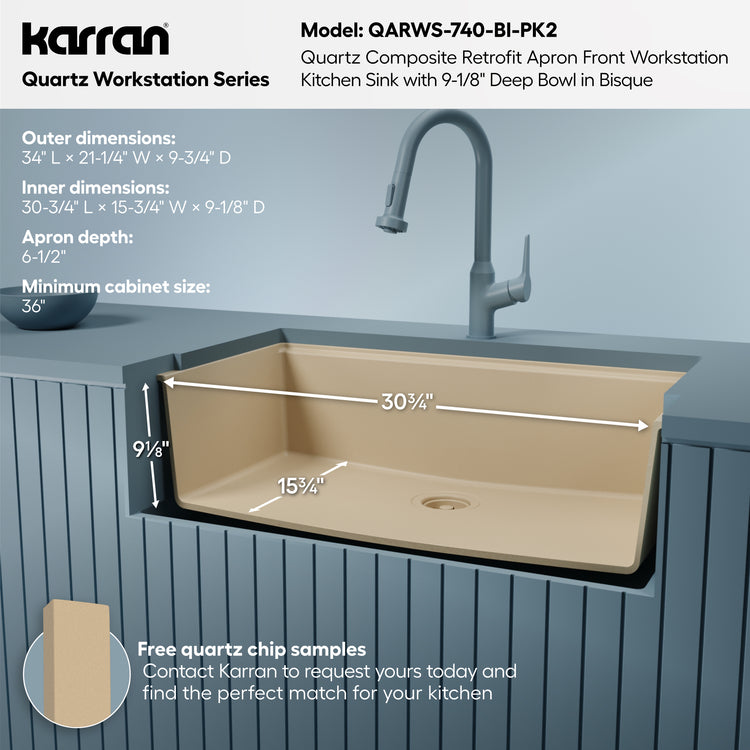QARWS-740-BI-PK2 Dimensions