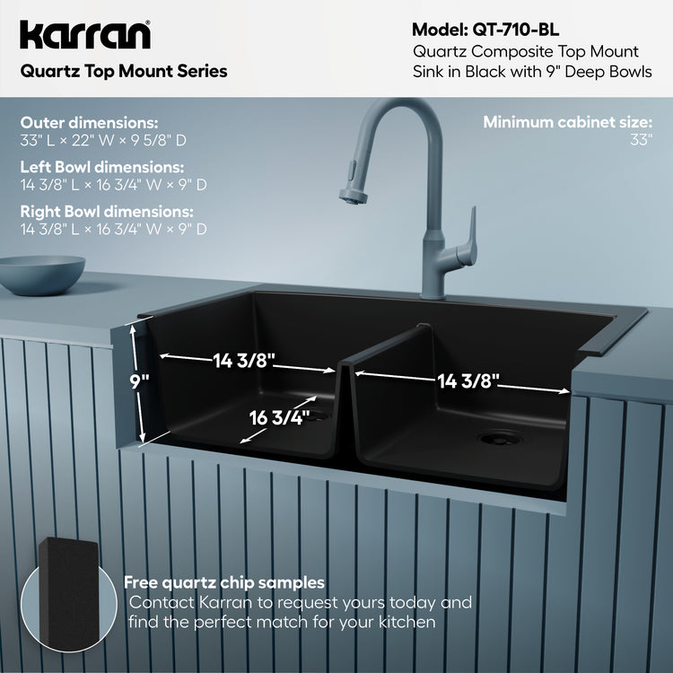 QT-710-BL Dimensions