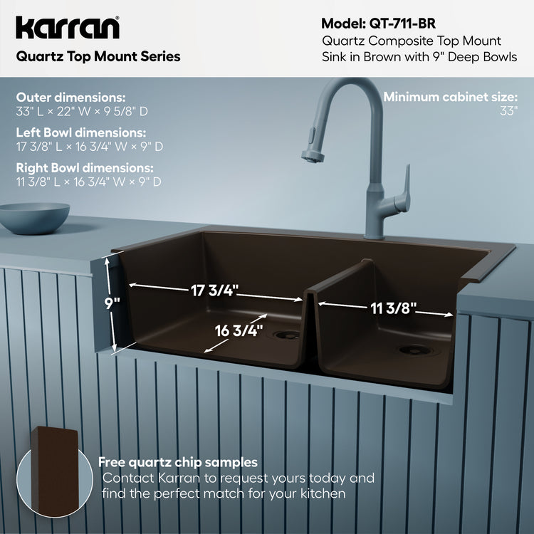QT-711-BR Dimensions