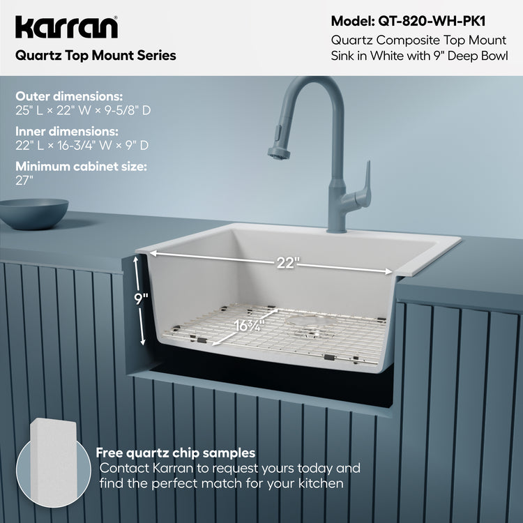 QT-820-WH-PK1 Dimensions