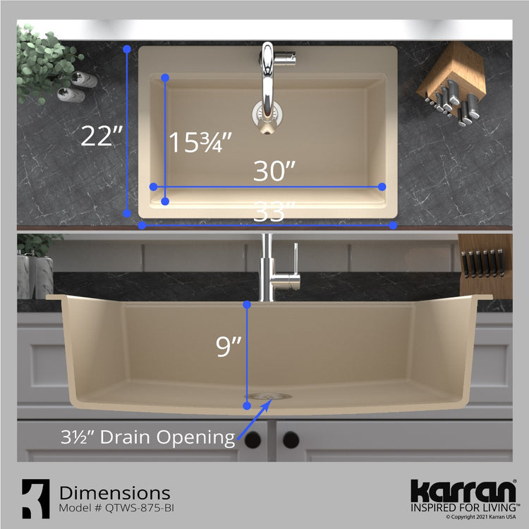 QTWS-875-BI Dimensions
