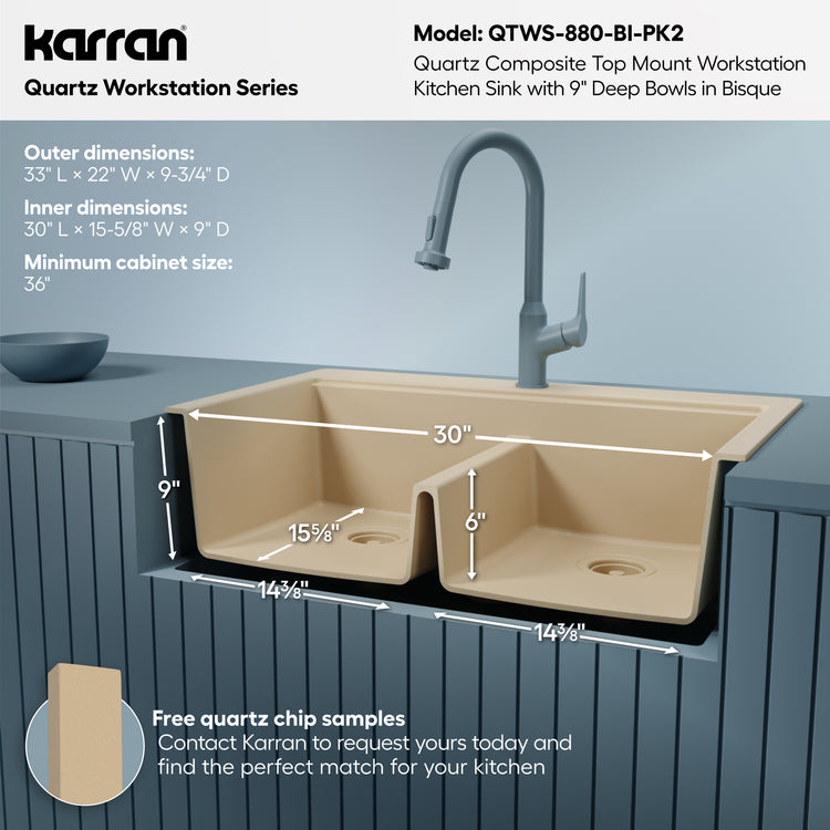 QTWS-880-BI-PK2 Dimensions