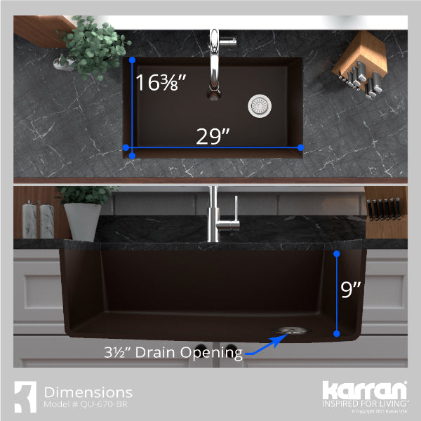 QU-670-BR-PK1 Dimensions
