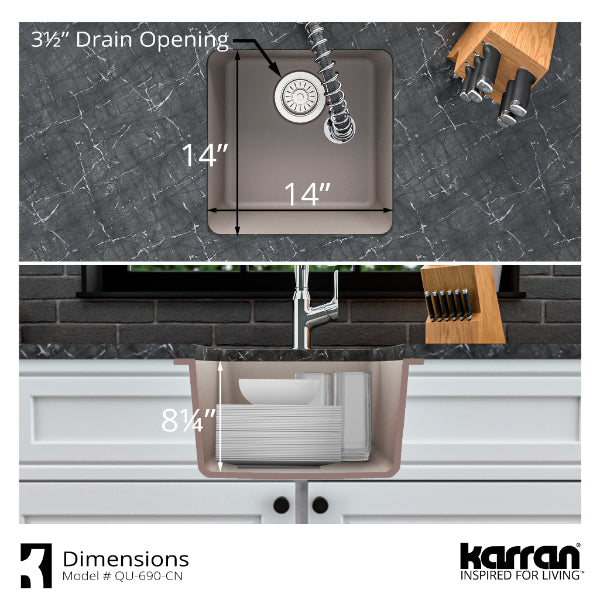 QU-690-CN Dimensions
