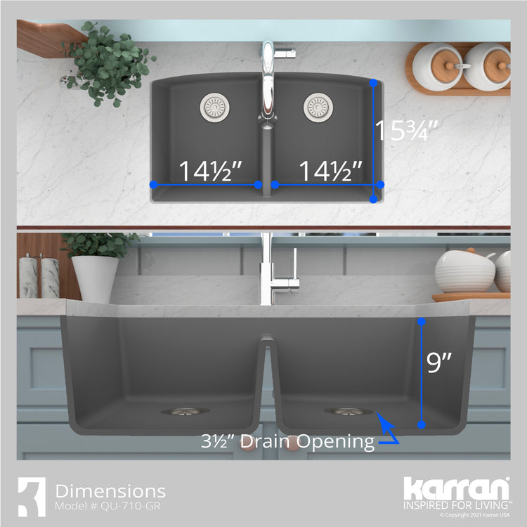 QU-710-GR-PK1 Dimensions