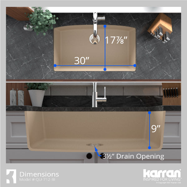 QU-712-BI-PK1 Dimensions