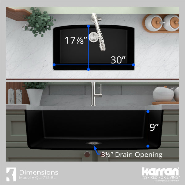 QU-712-BL-PK1 Dimensions