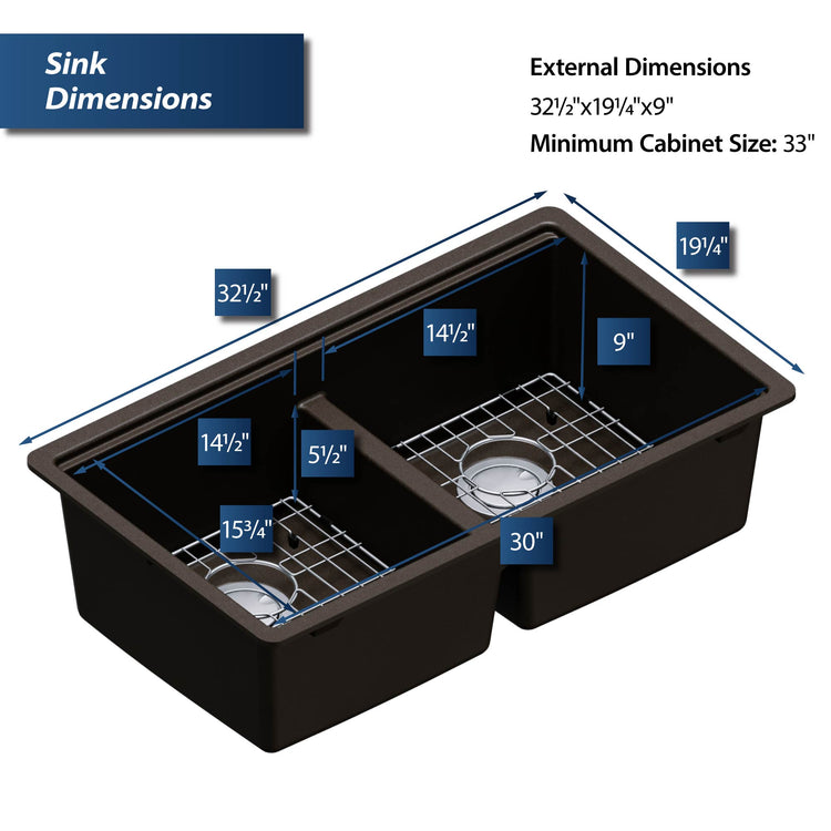 QUWS-880-BR Dimensions