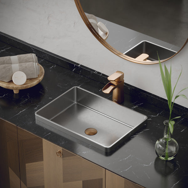 Karran Cinox Stainless Steel Rectangular Drop In Sink | Karran