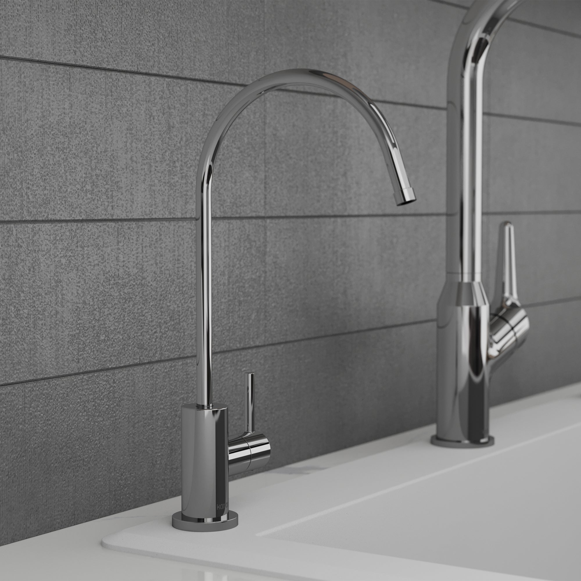 Kestrel Single Handle Beverage Faucet in Chrome | Karran