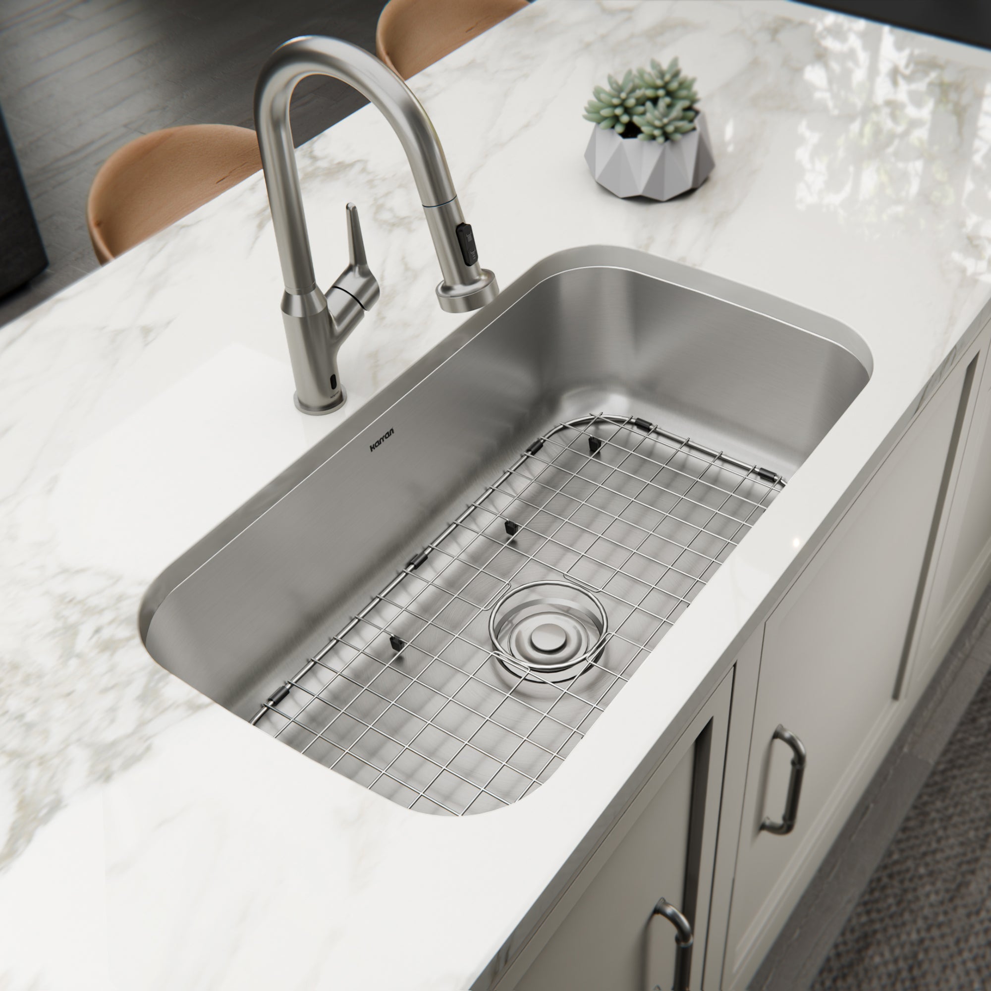 Profile 32” Undermount 18 Gauge Single Bowl Stainless Steel