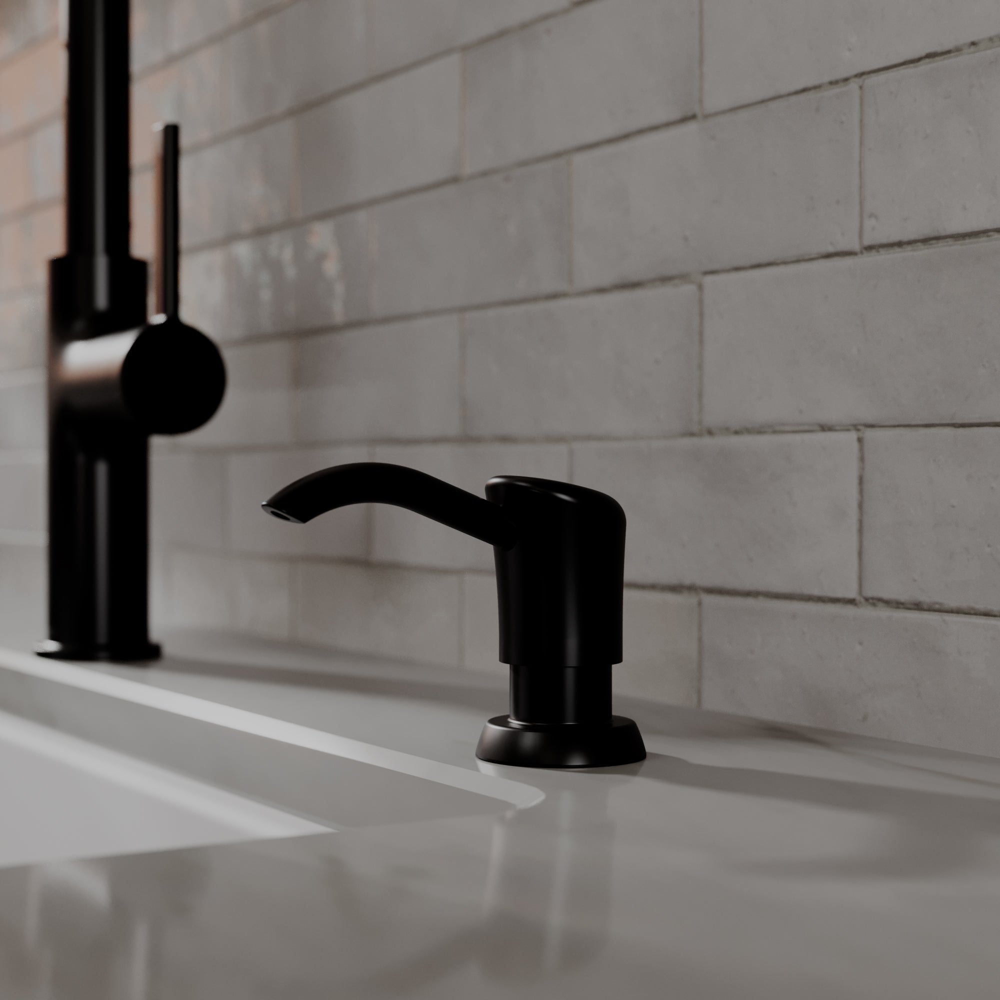 Karran SD45 Soap Dispenser in Matte Black | Karran