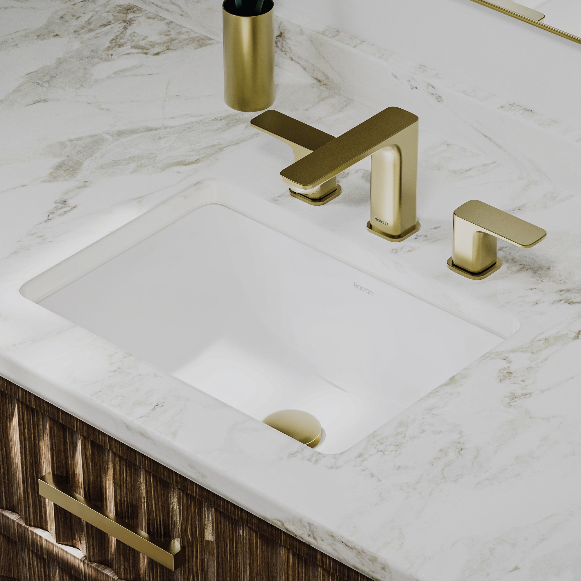 VC-105 Undermount Vitreous China Vanity Sink | Karran