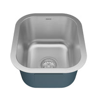 Profile 15" Undermount 16 Gauge Stainless Steel Single Bowl Bar Sink
