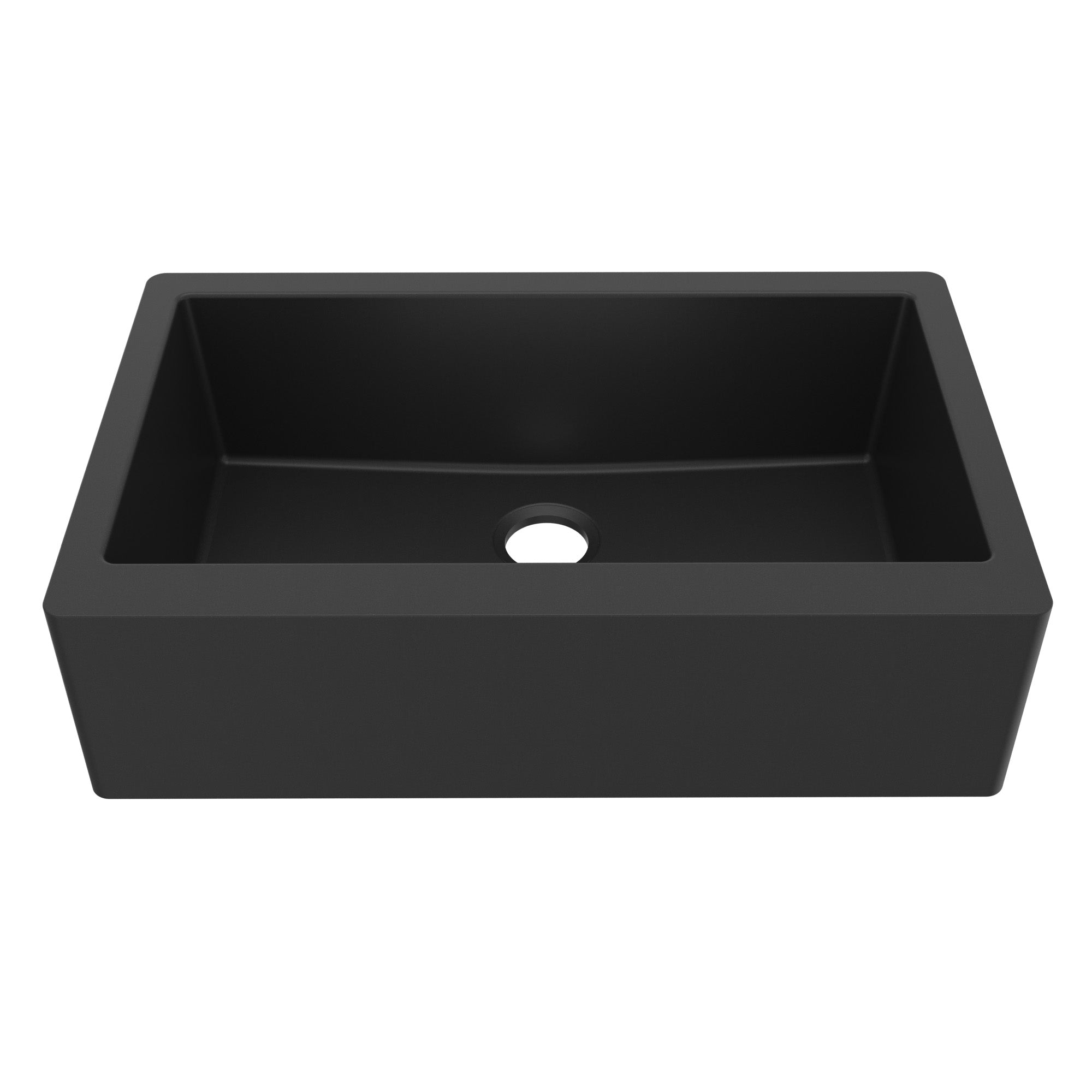 QA-740 Farmhouse/Apron-Front Quartz Composite 34 in. Single Bowl