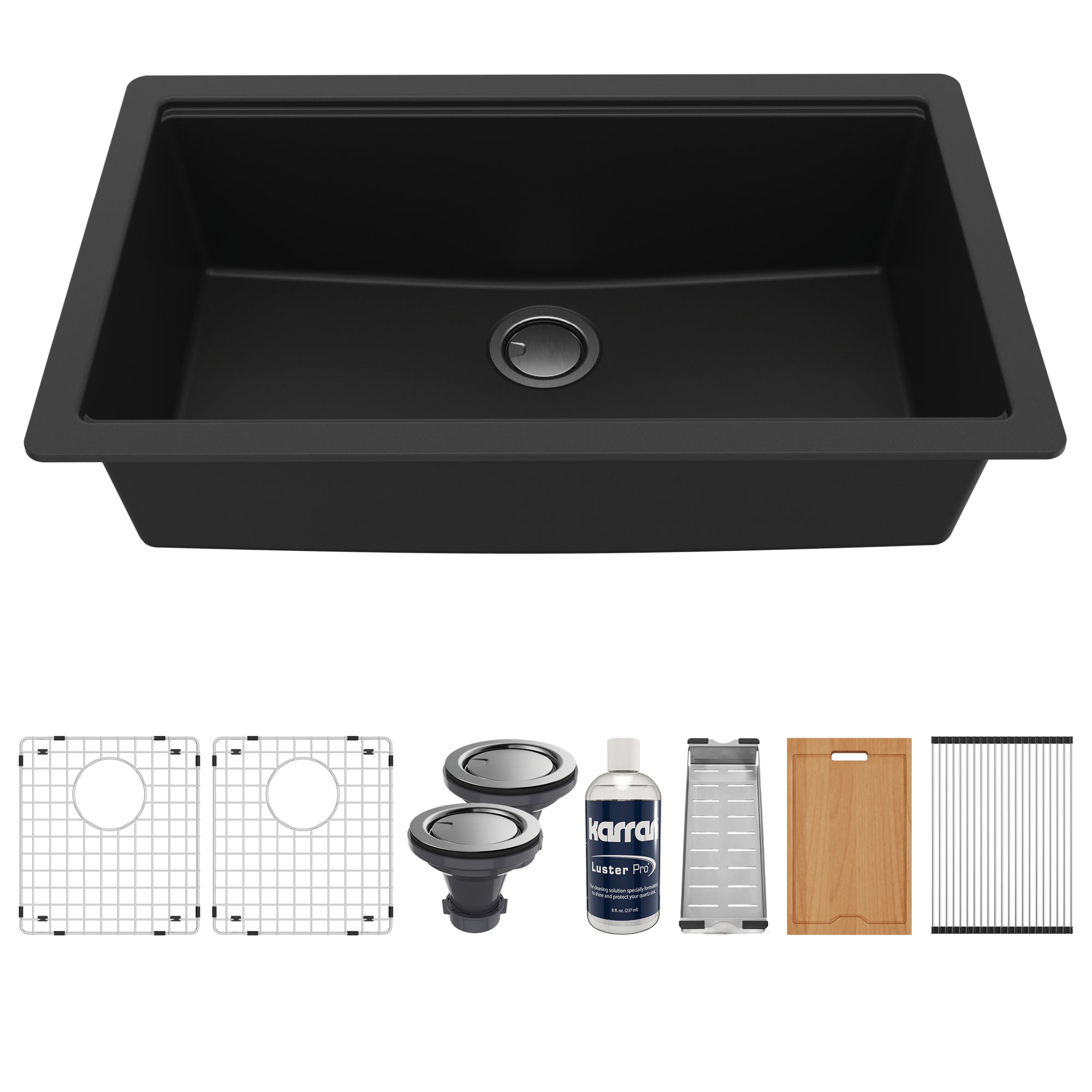 Karran QUWS-875 Undermount 32.5 in. Large Single Bowl Quartz