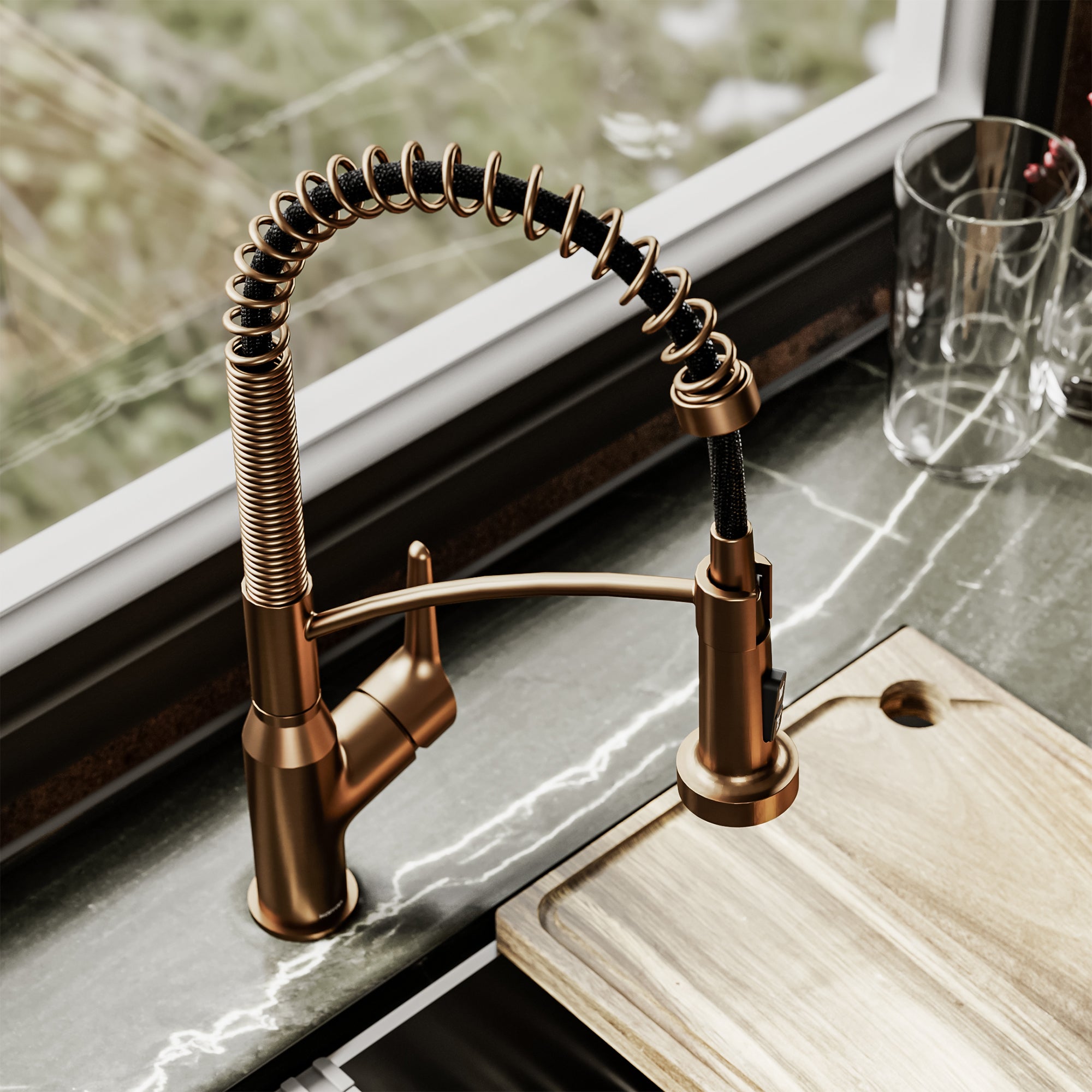 Karran Scottsdale Single-Handle Pull-Down Sprayer Kitchen Faucet