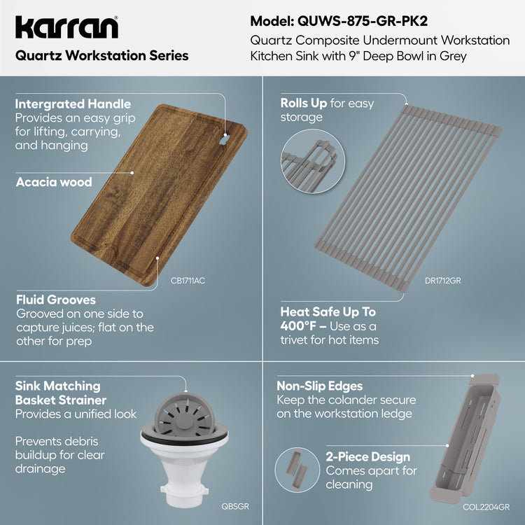 QUWS-875-GR-PK2 Miscellaneous