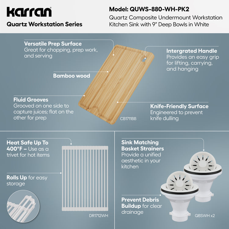 QUWS-880-WH-PK2 Miscellaneous
