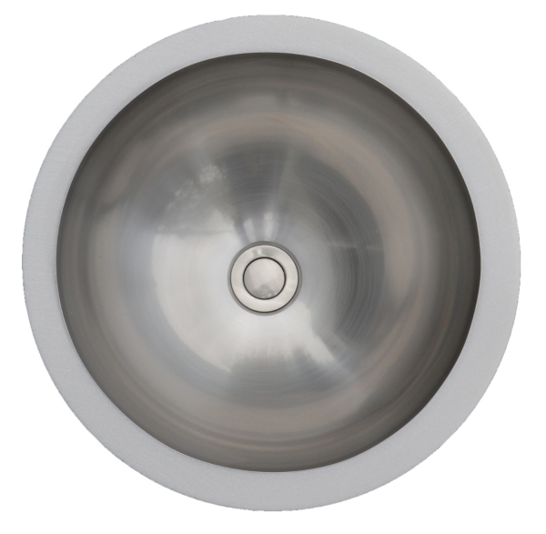15" Seamless Undermount Stainless Steel Vanity Sink