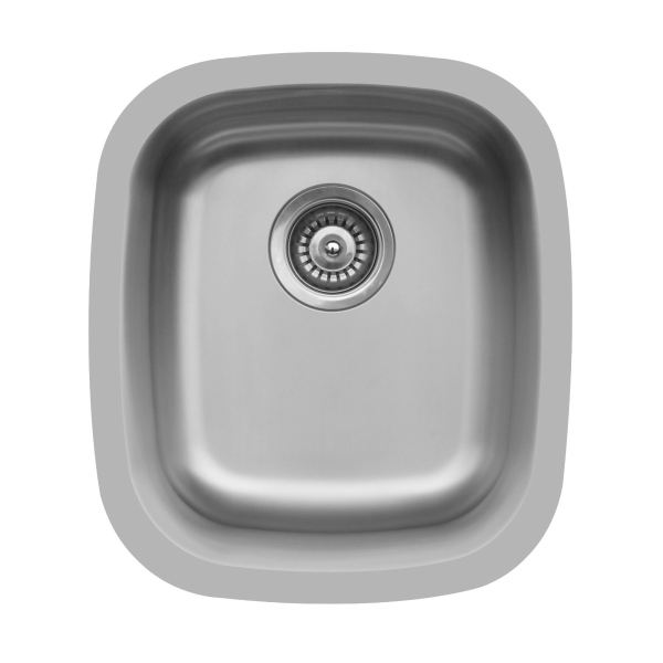16" Seamless Undermount Stainless Steel Bar/Prep Sink