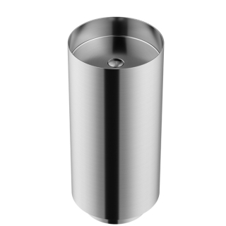 Karran CCP100SS Cinox Stainless Steel Round Pedestal Sink in Stainless Steel